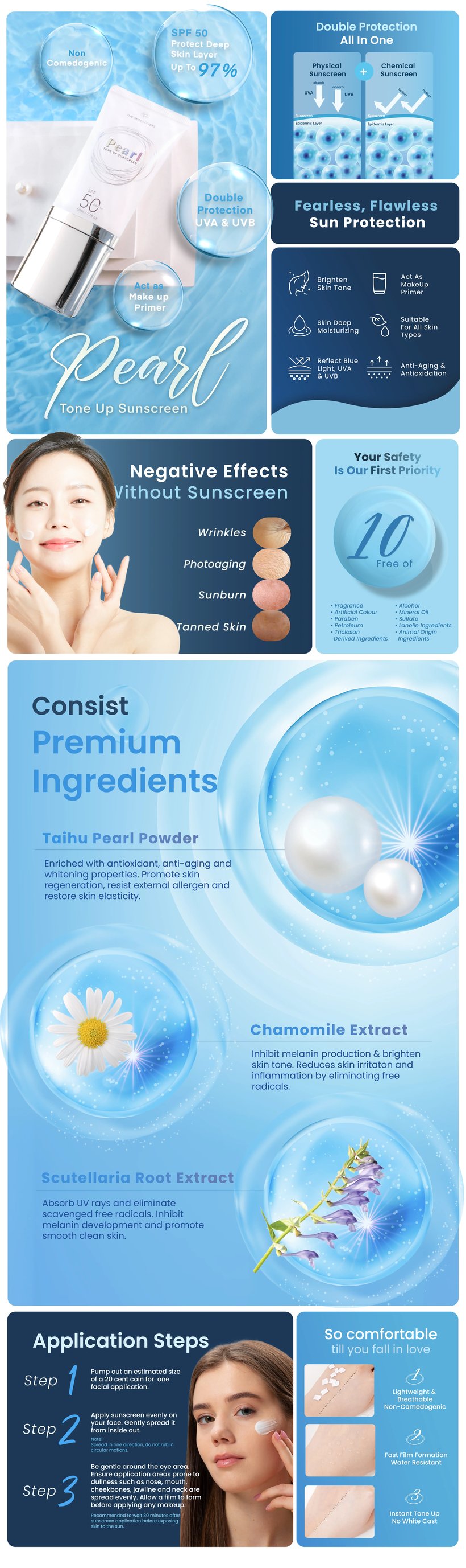 Pearl Tone Up Sunscreen